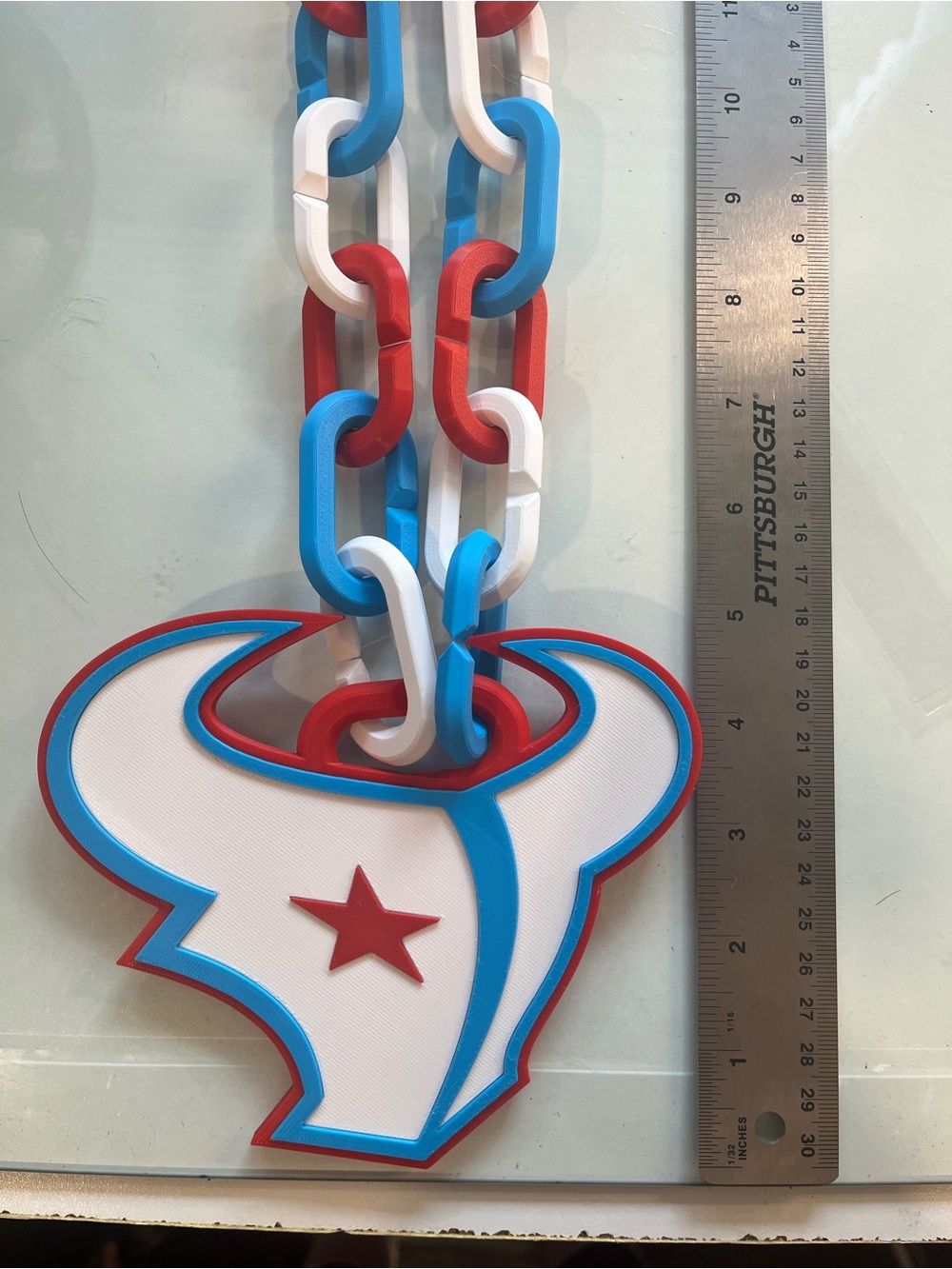 Red, White & Blue Team Pendant Necklace - Men Accessories Jewelry - Picture 4 of 4